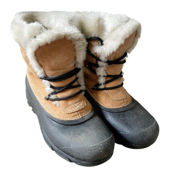 Sorel, Women's Size 10.5 M, Snow Angel Boots, Tan Suede & Black Rubber Sole, EUC - Picture 1 of 10